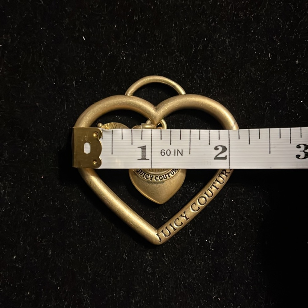 Juicy Couture Gold Heart Charm with Crystal Accent - Picture 16 of 17